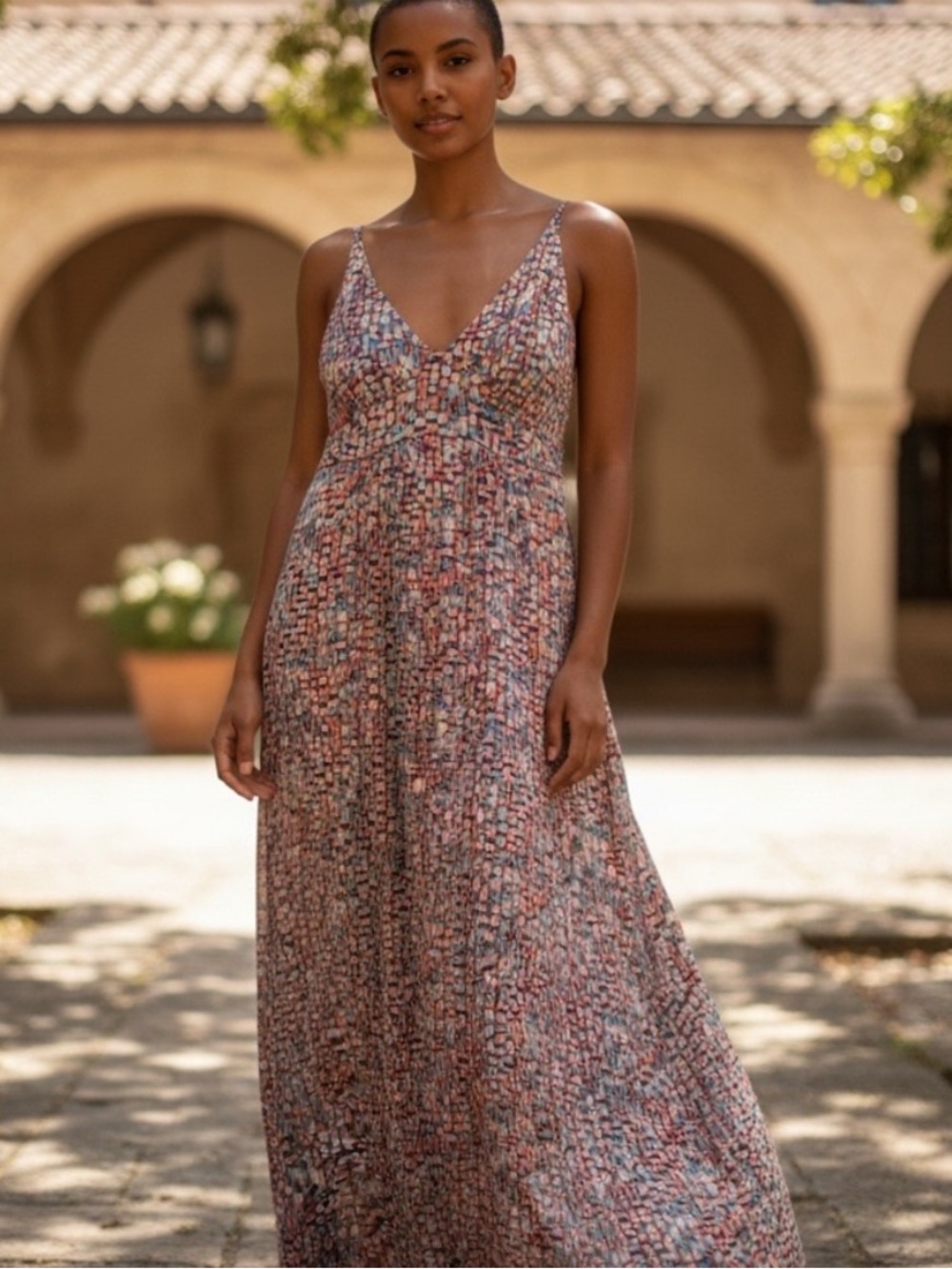 Tuckernuck mosaic Natasha maxi dress shimmer